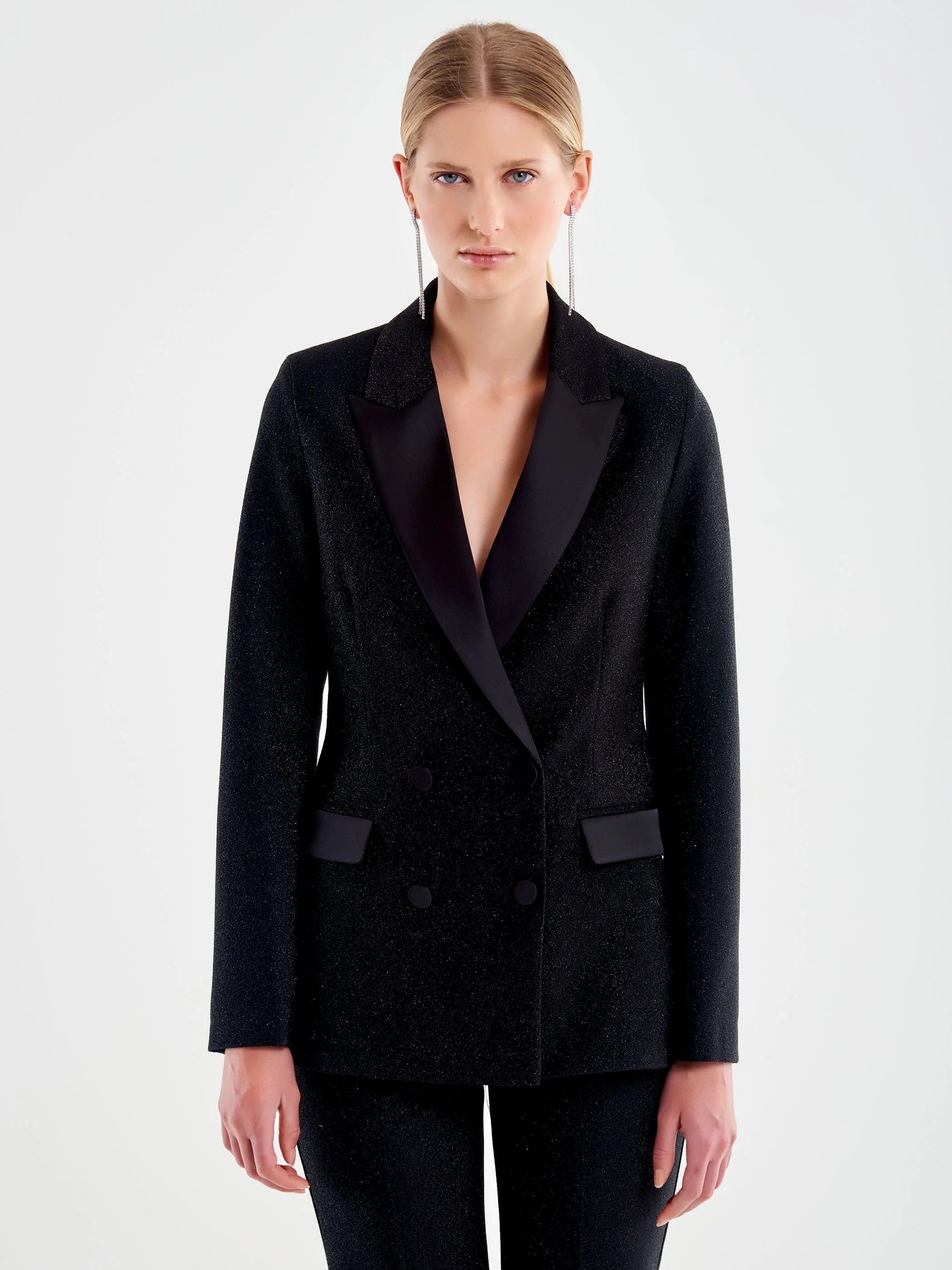 BLAZER LUREX NEGRA CRUZADA VV