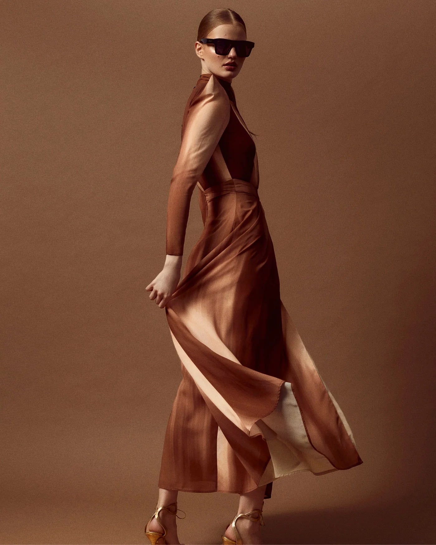 VESTIDO TERPSICORE TEJA