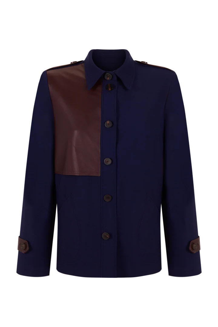 CHAQUETA DINA DETALLE PIEL