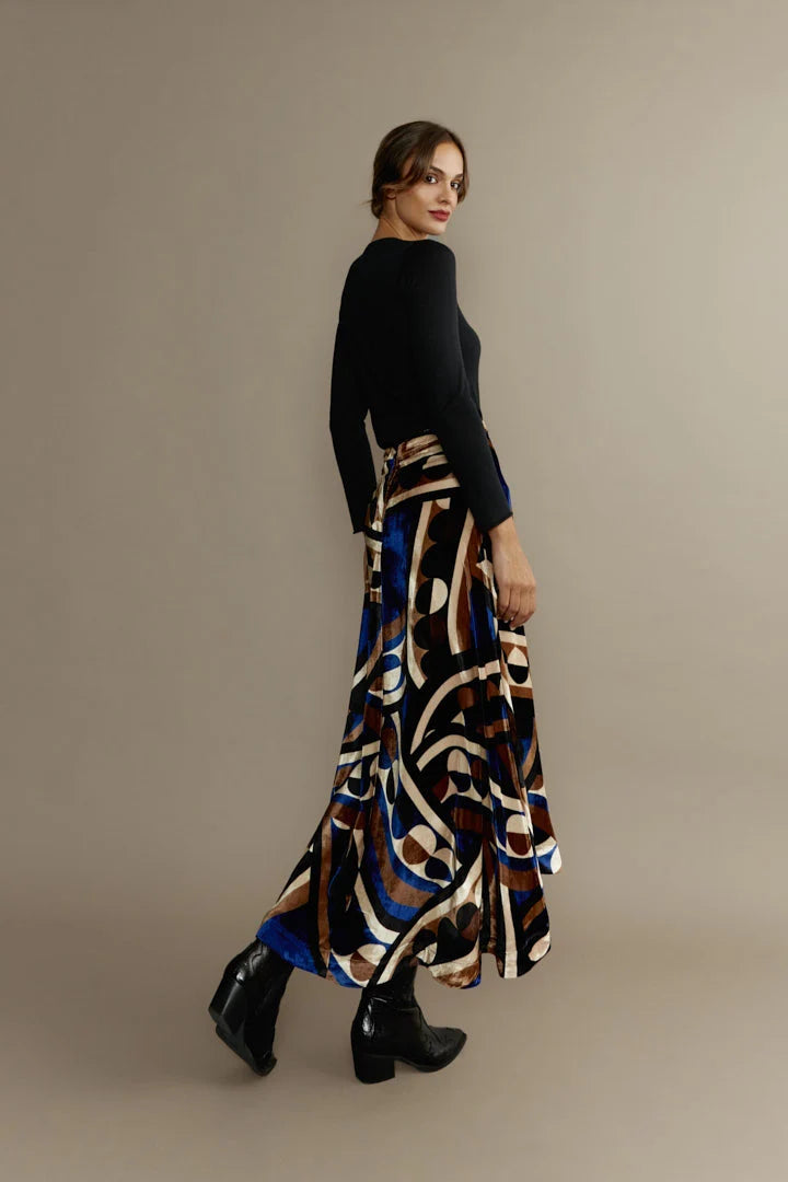 FALDA TRACY VELVET INDIO