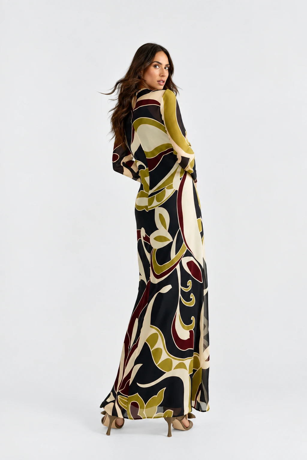 VESTIDO CLAIRE DARK ORQUIDEA