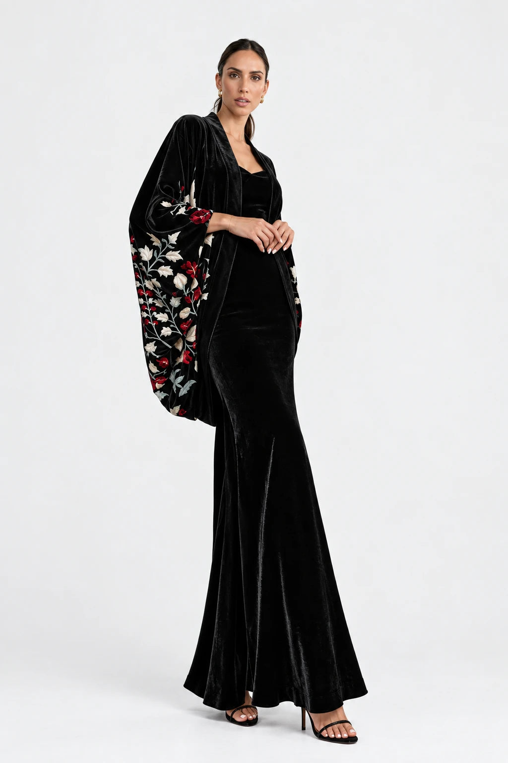 KIMONO NOCTURNO BLACK VELVET