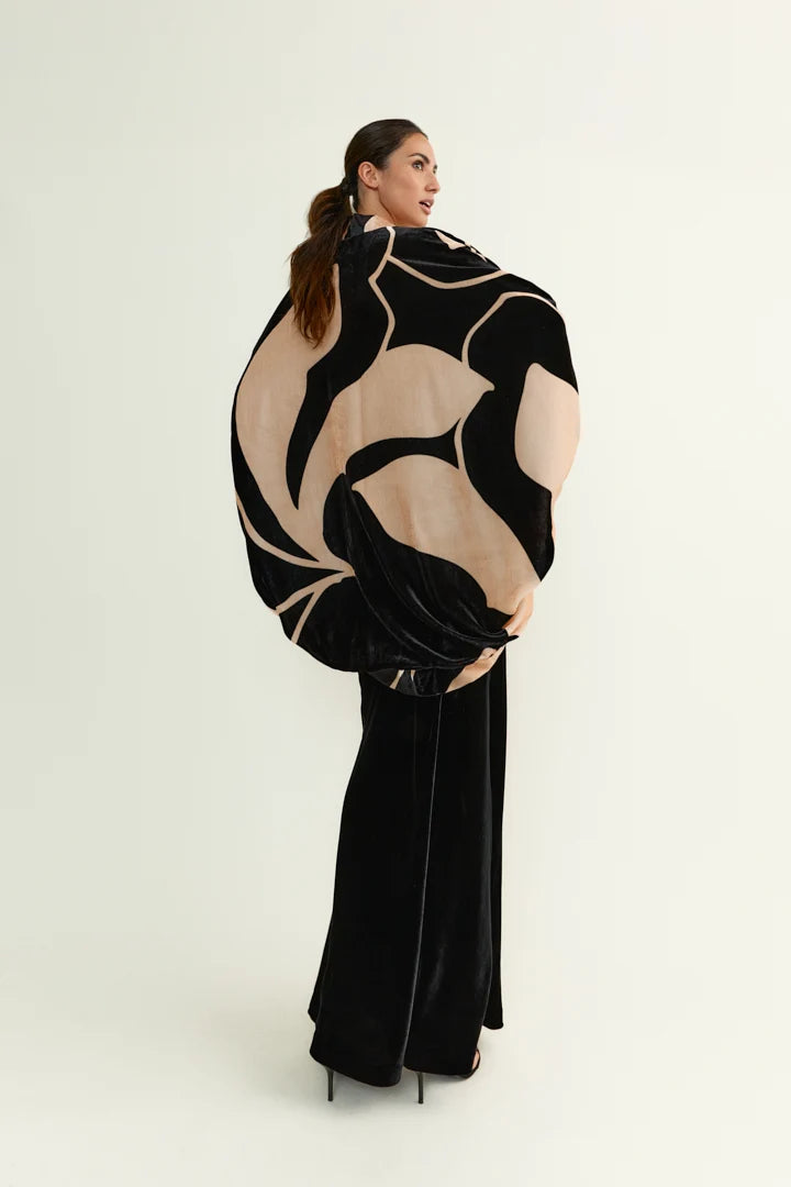 KIMONO ORQUIDEA VELVET B&N