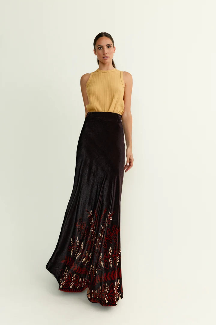 FALDA DIANDRA BOUQUET CHOCO