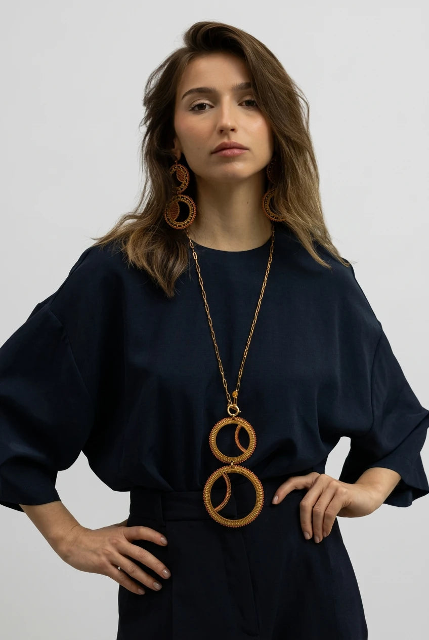 TOP GRETA NAVY