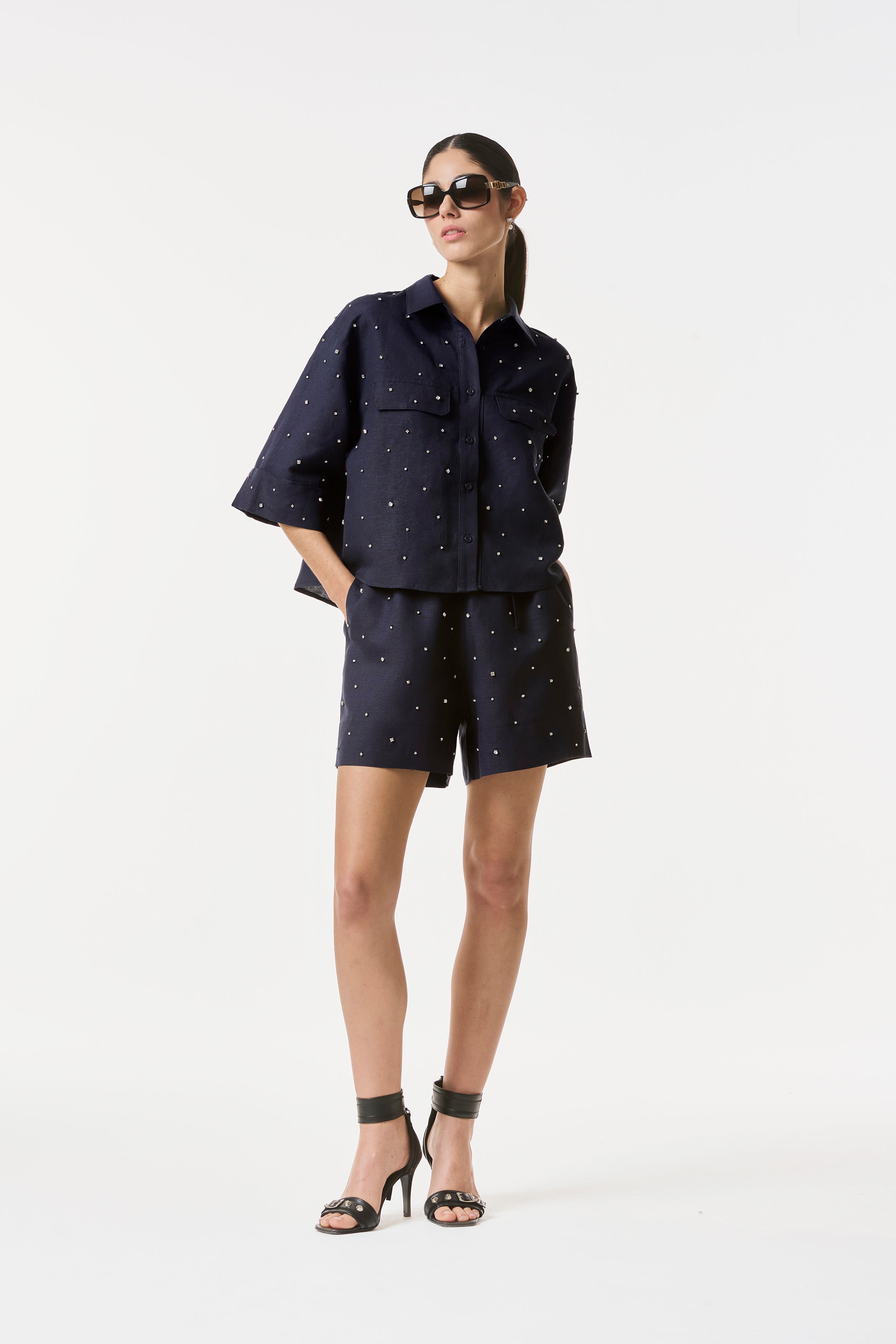 CAMISA BELLAGIO NAVY