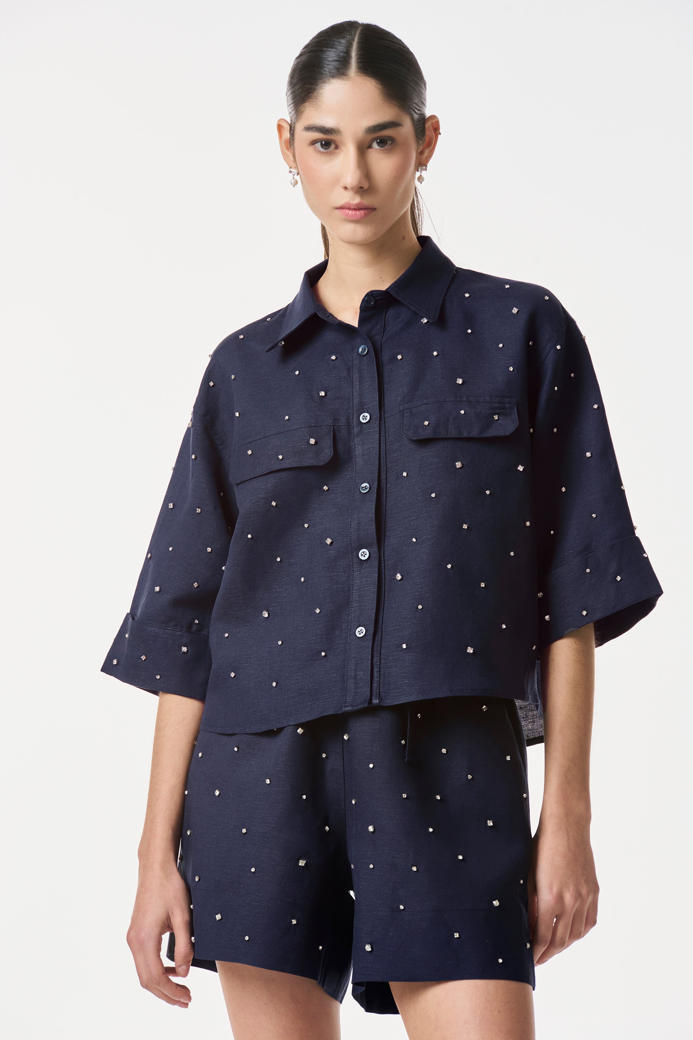 CAMISA BELLAGIO NAVY