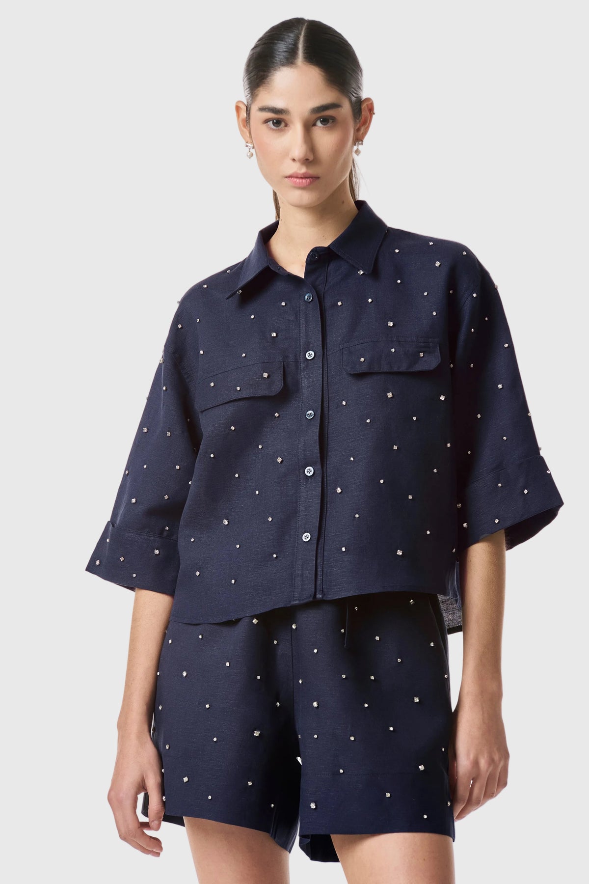 CAMISA BELLAGIO NAVY