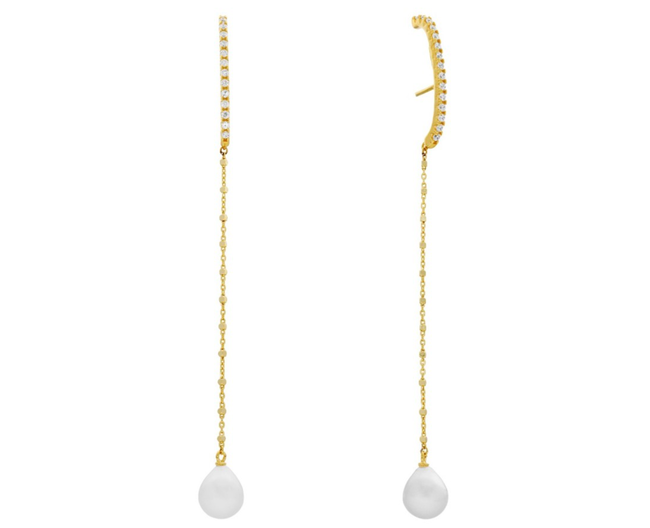 PENDIENTES CON PERLA Y CIRCONITA