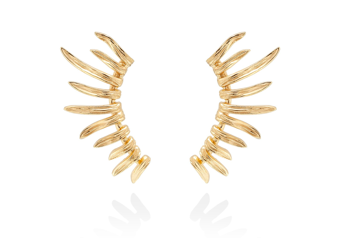 PENDIENTES LILY PLATA DORADA