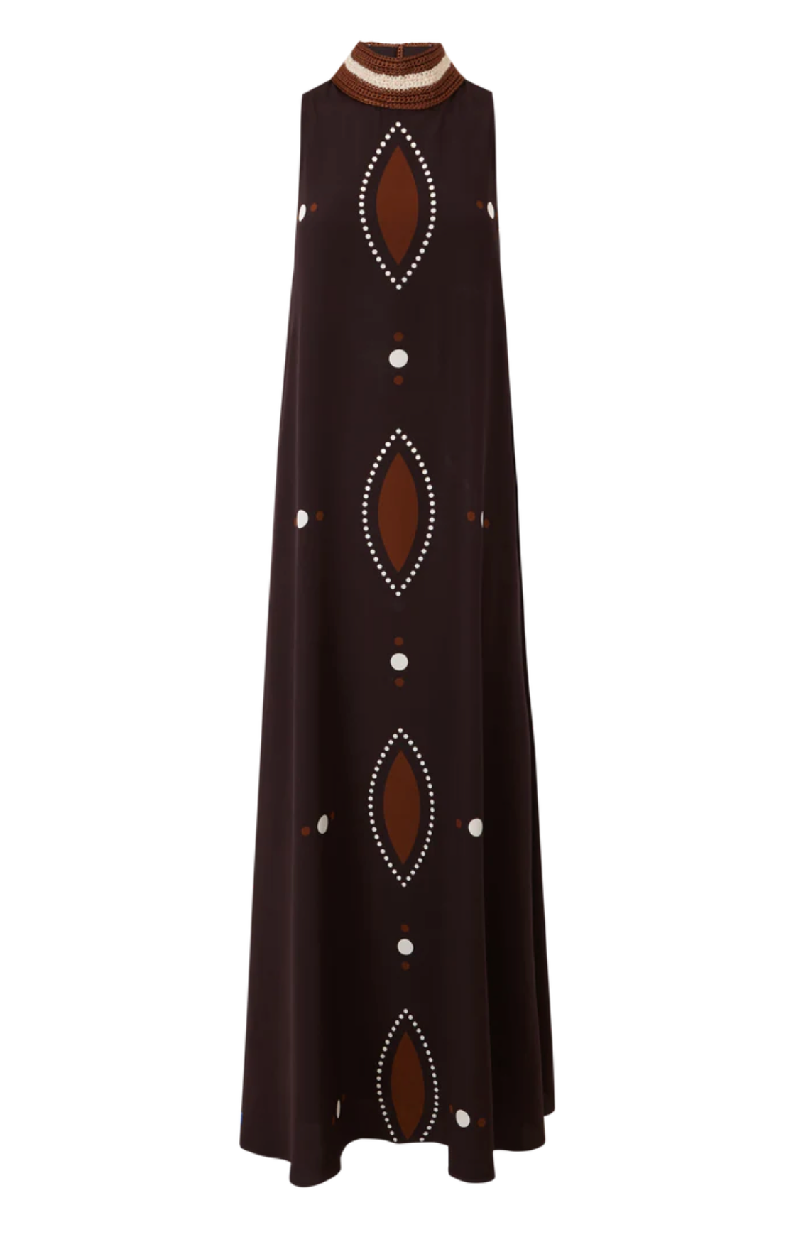 VESTIDO KOM OVALOS CHOCO