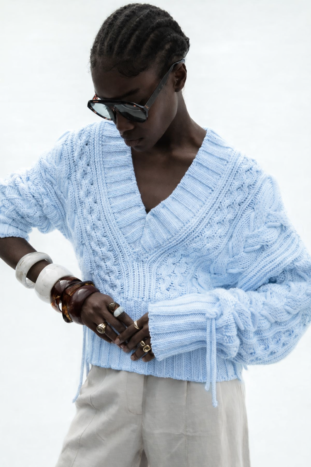 LA ENROLLA SWEATER AZUL