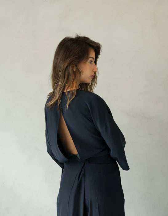 TOP GRETA NAVY