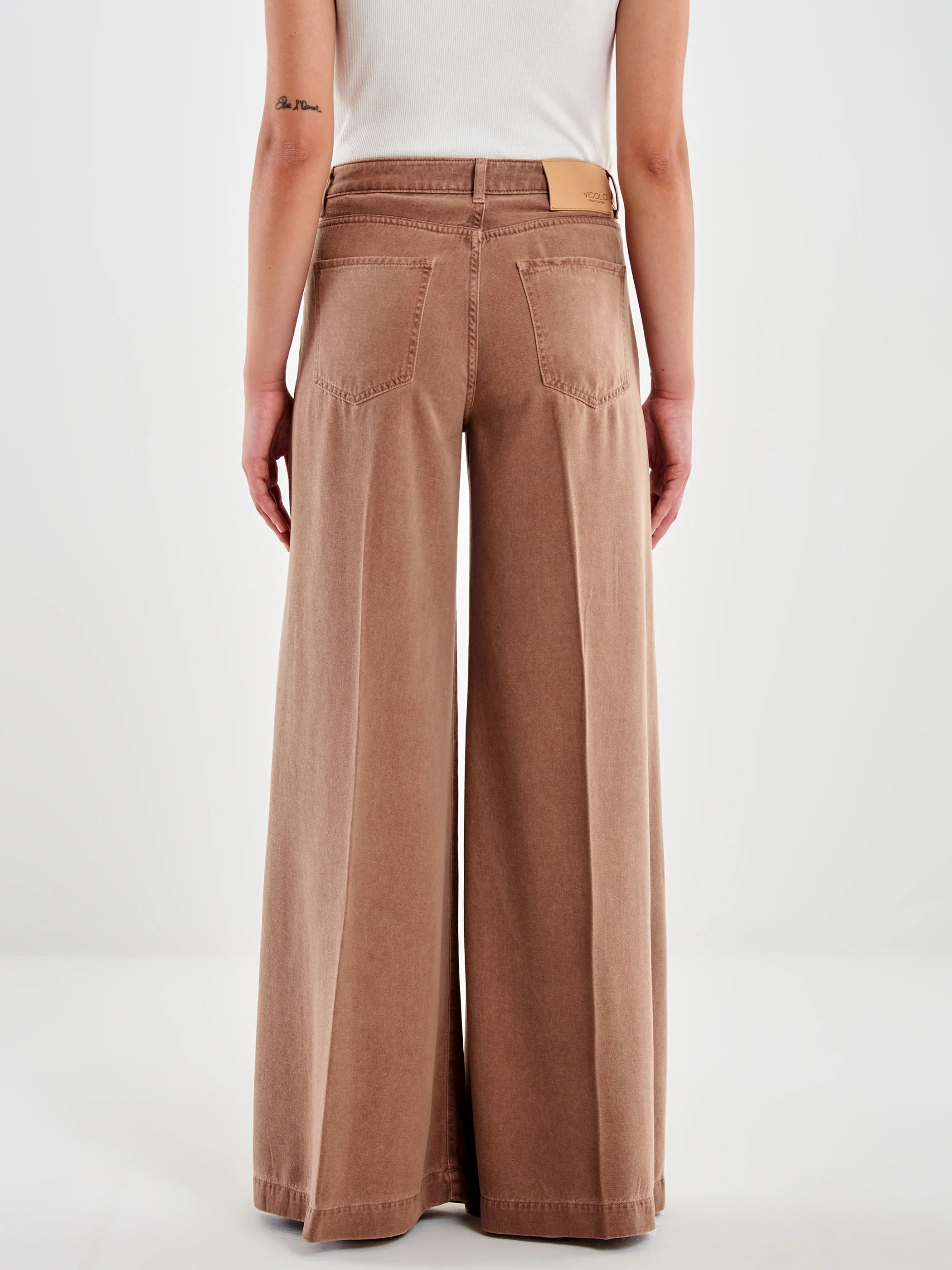 PANTALON DENIM FLUIDO TIERRA VV