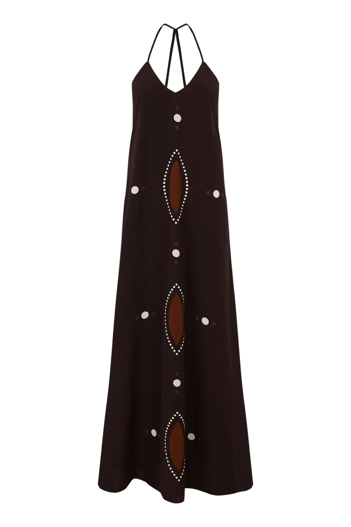 VESTIDO GINGER OVALO CHOCO