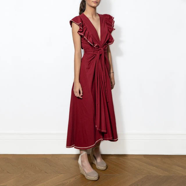 VESTIDO EMA GRANATE