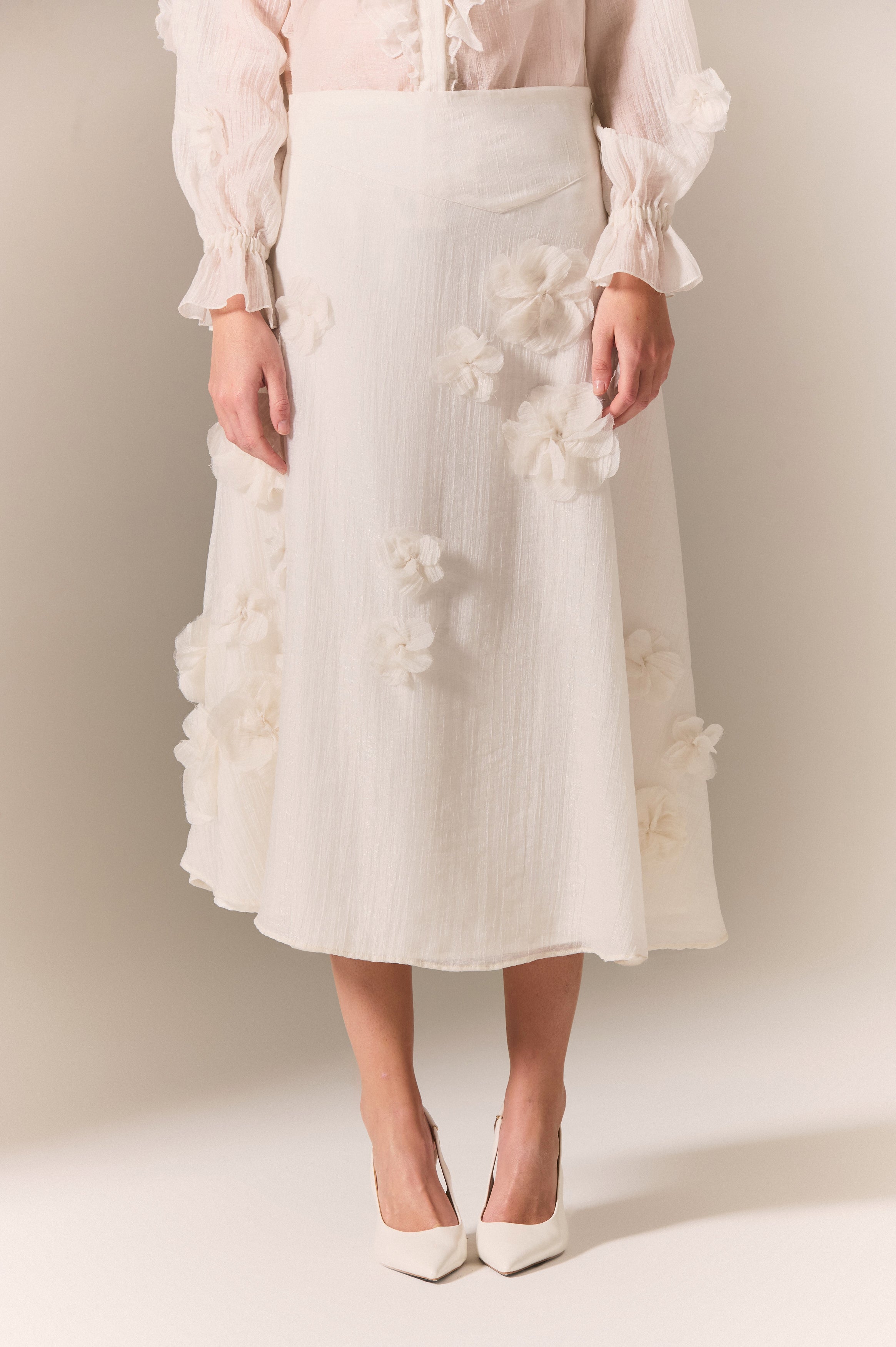 FALDA ROMANZA IVORY