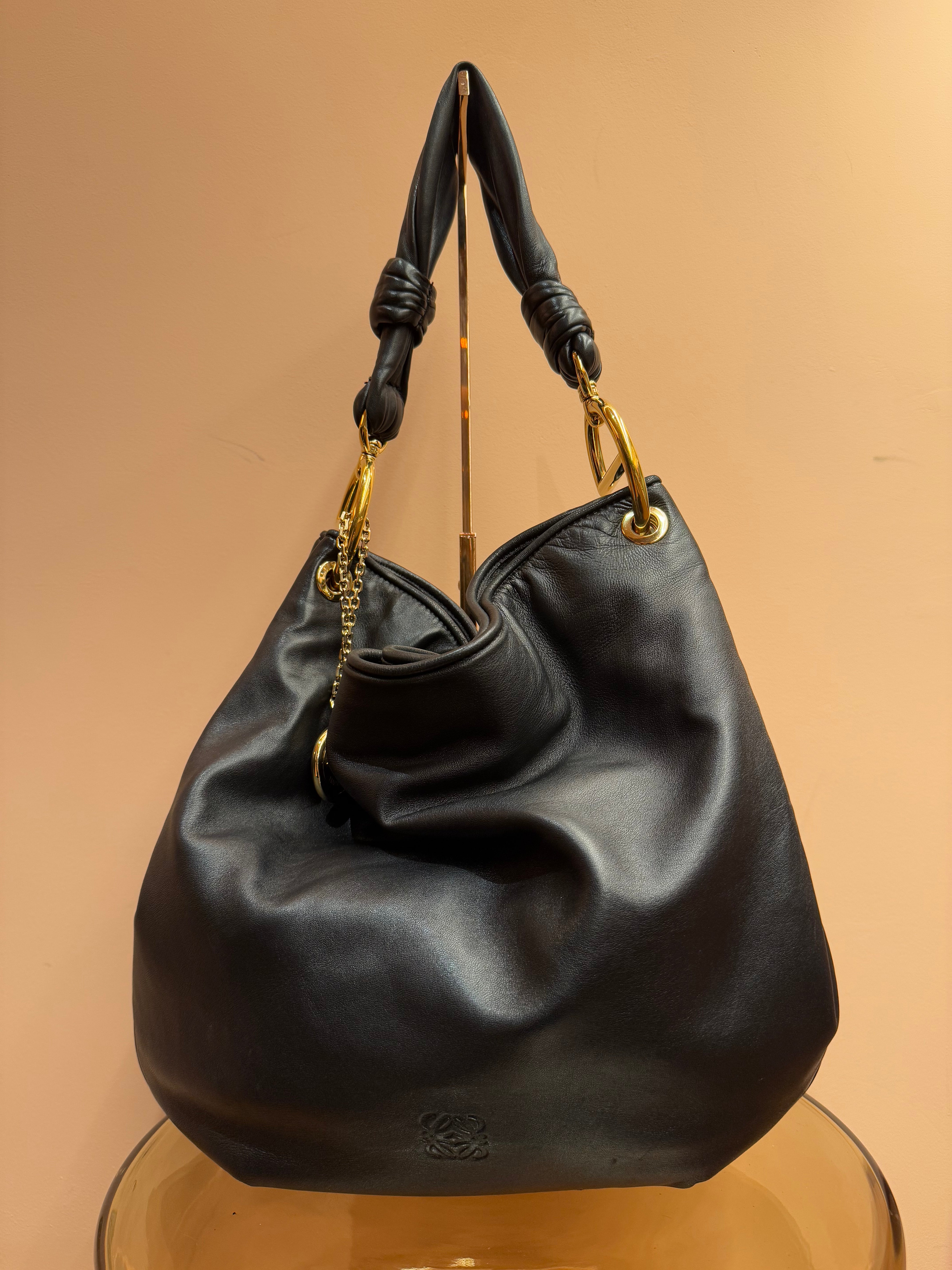 BOLSO VINTAGE LOEWE ALBA NEGRO