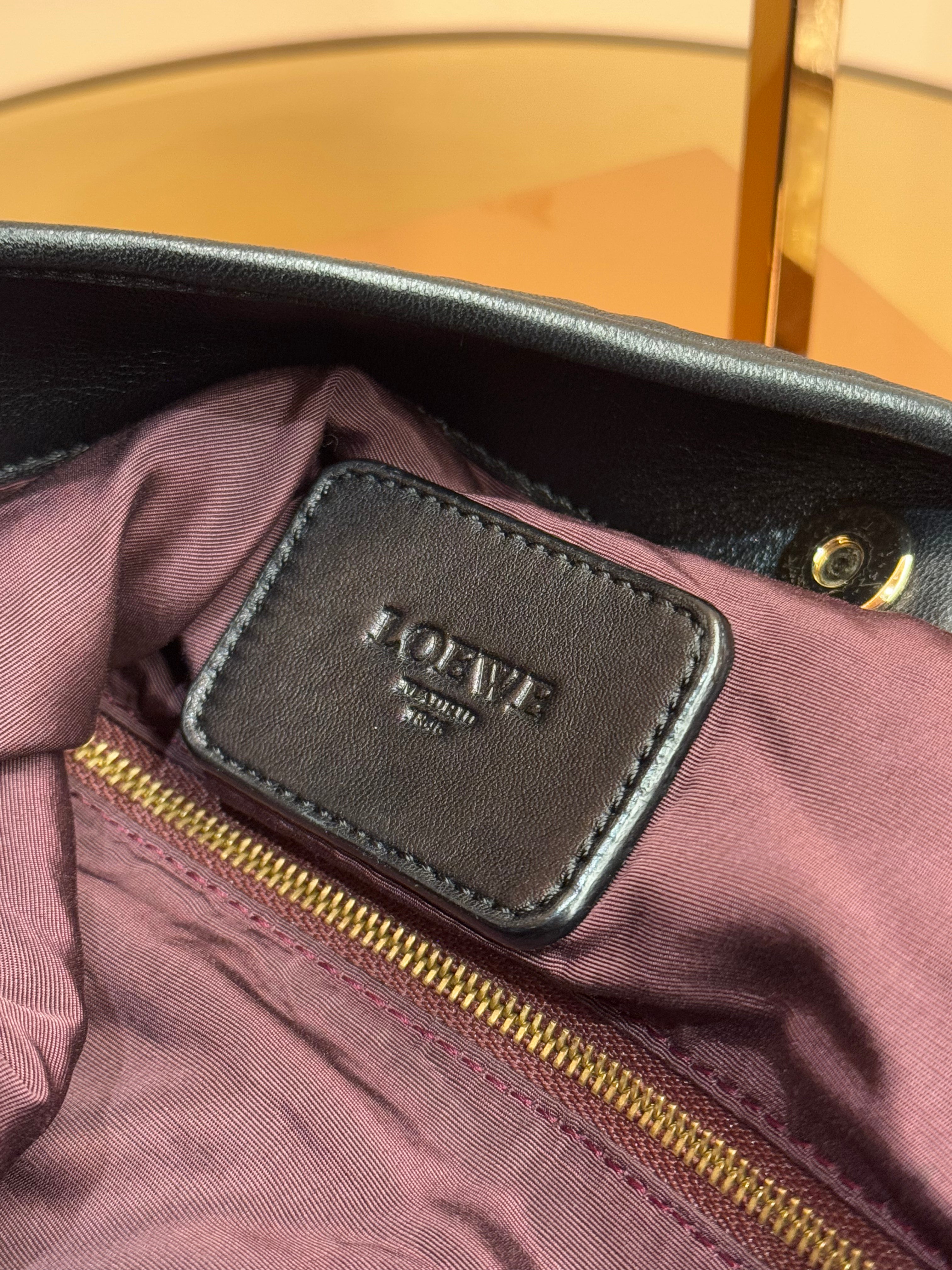 BOLSO VINTAGE LOEWE ALBA NEGRO