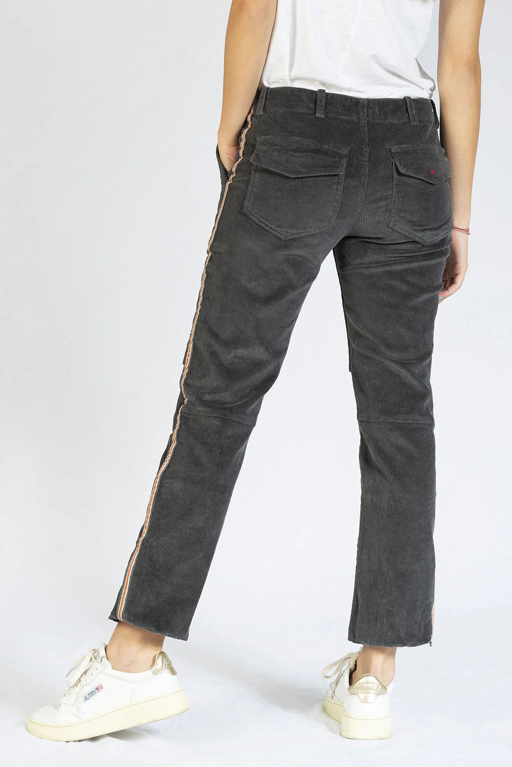 EMA CORDUROY GRIS STRYPE PANTS