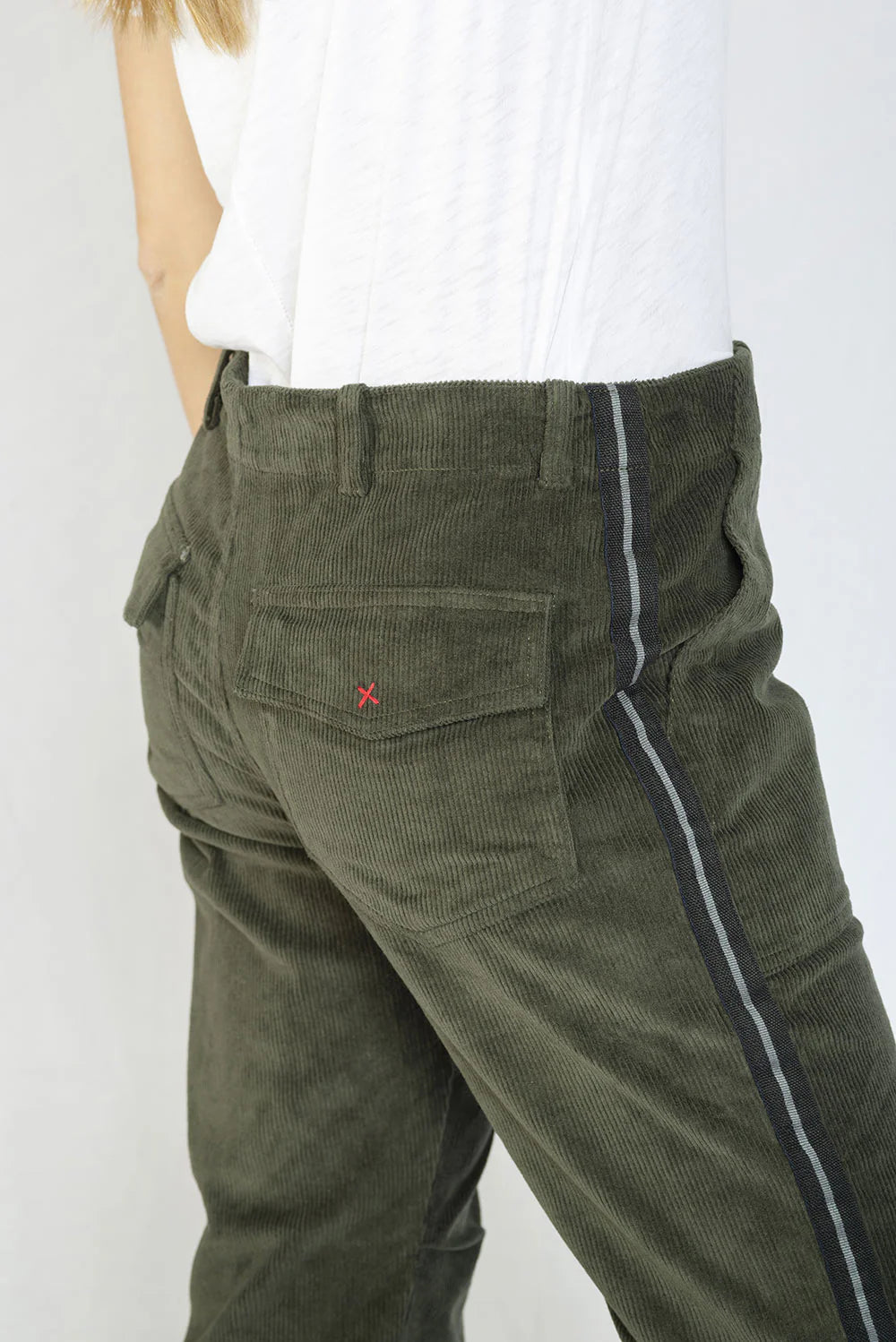 EMA CORDUROY MILITARY STRYPE PANTS