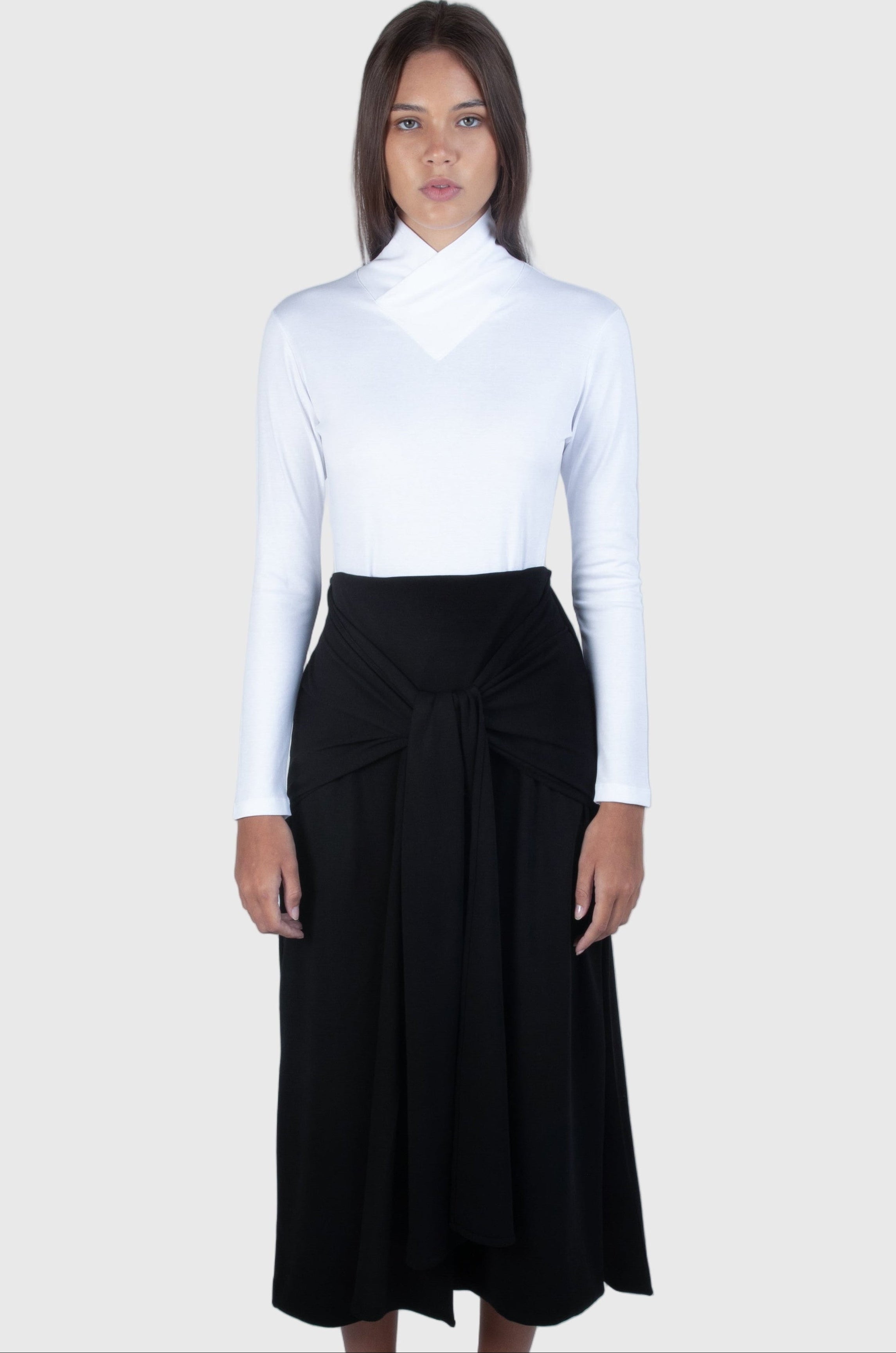 TOP PIMA TURTLENECK WHITE