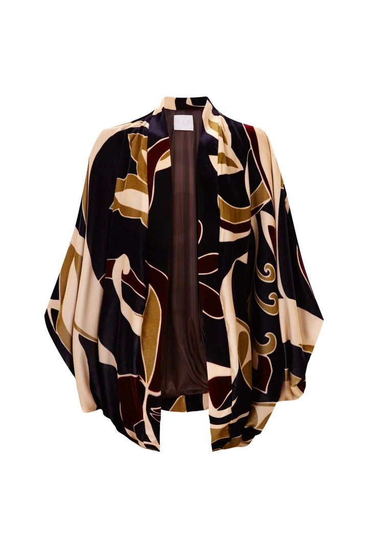 KIMONO DARK ORQUIDEA VELVET