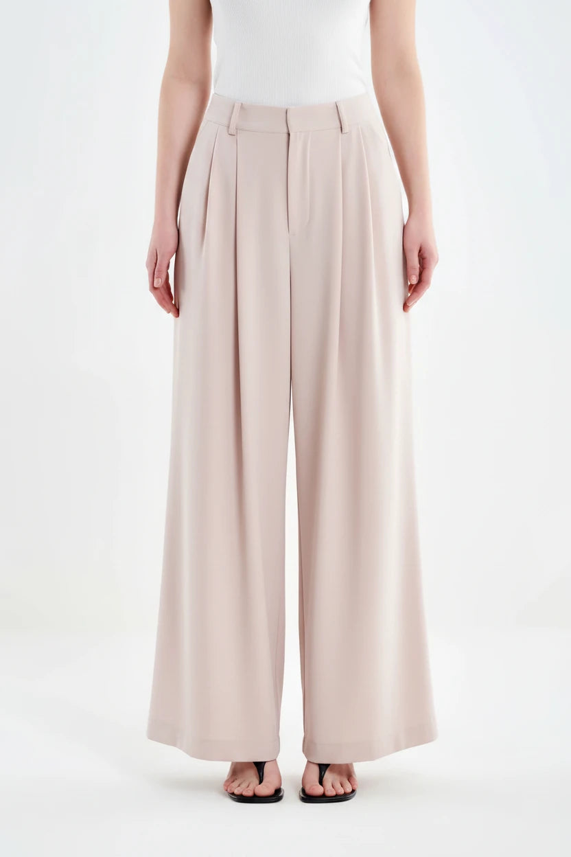 PANTALON PALAZZO ROSA