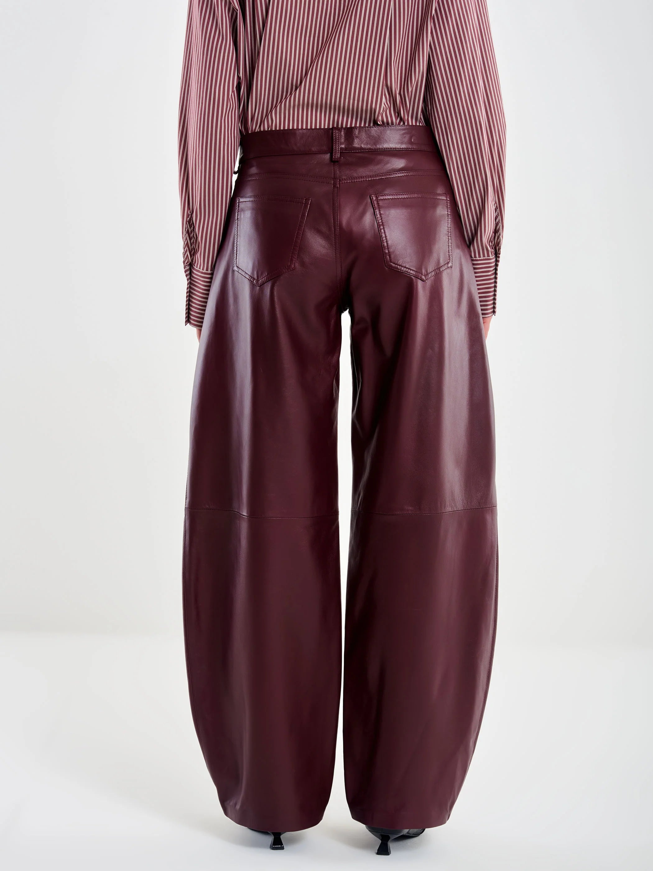 PANTALON PIEL BOMBACHO GRANATE VV