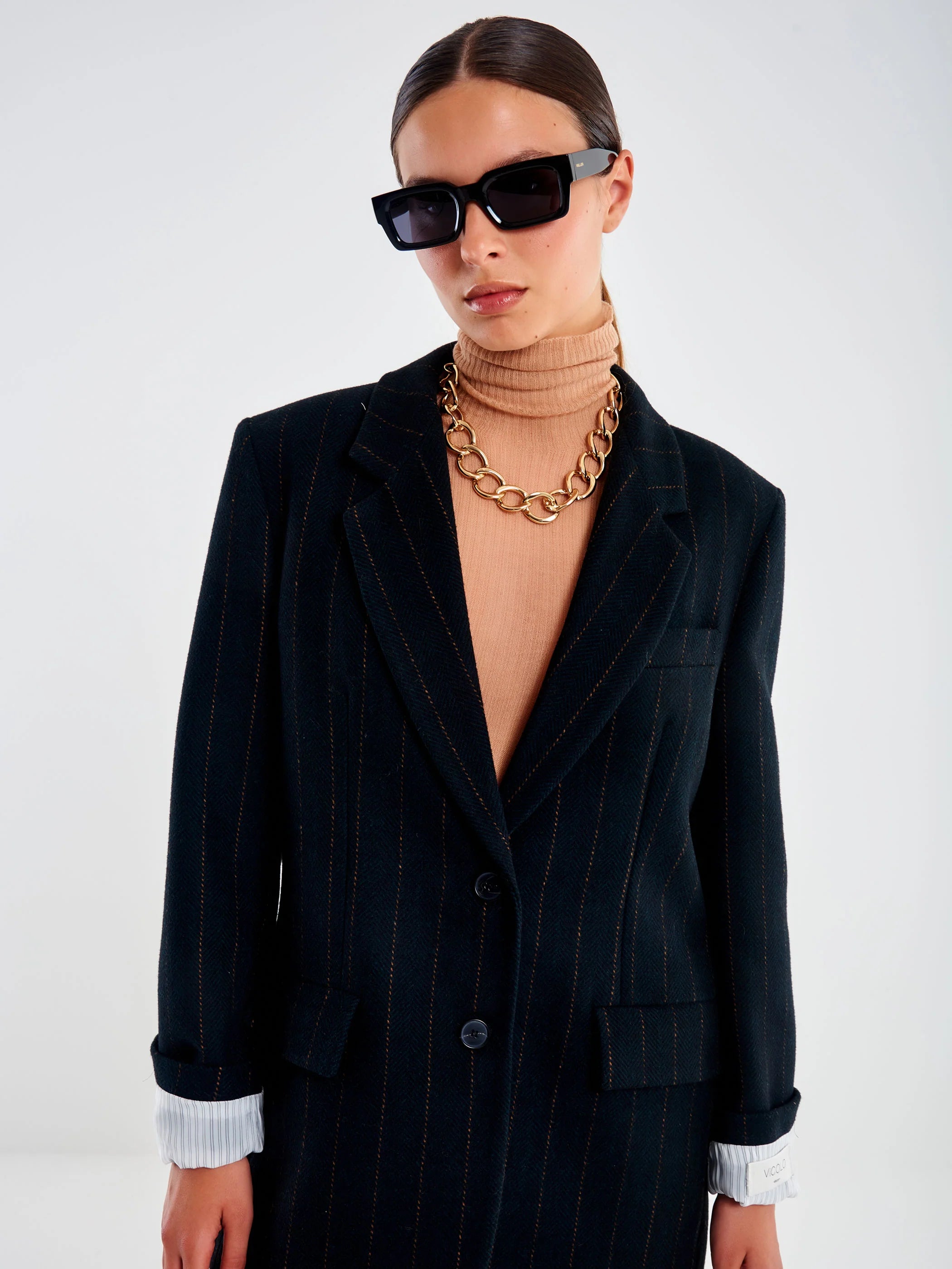 BLAZER RAYAS MARRONES VV