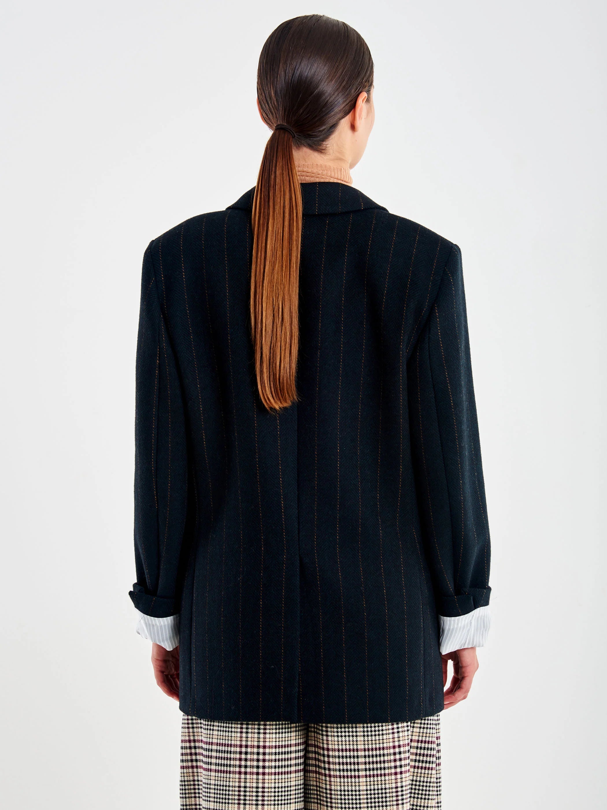 BLAZER RAYAS MARRONES VV