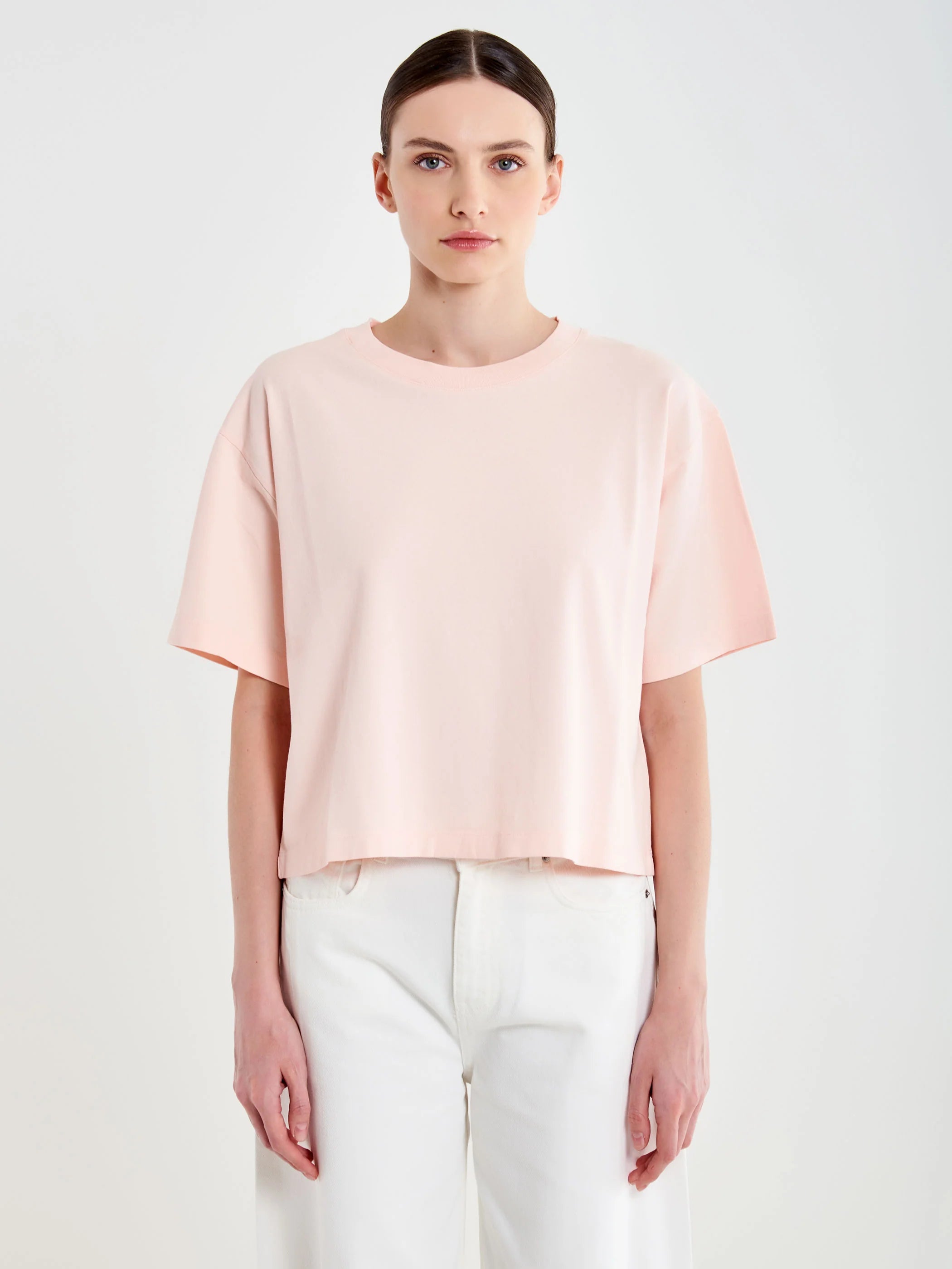 CAMISA BASICA MANGA CORTA ROSA VV
