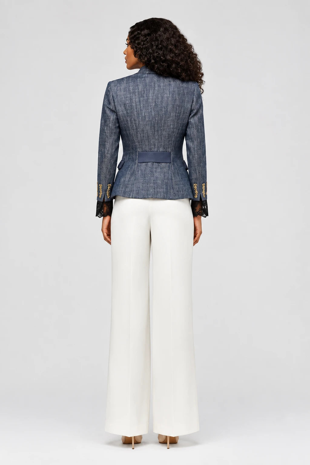BLAZER DENIM CON BORDADOS NUVOLA DENIM - EDICION LIMITADA