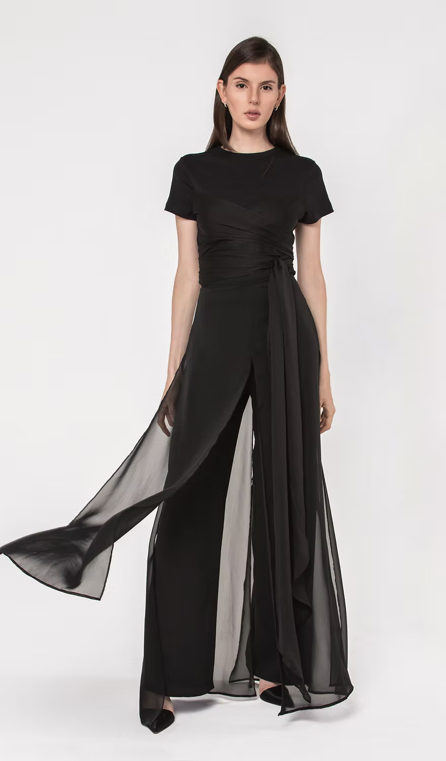 TOP LITA PIMA T-SHIRT BLACK