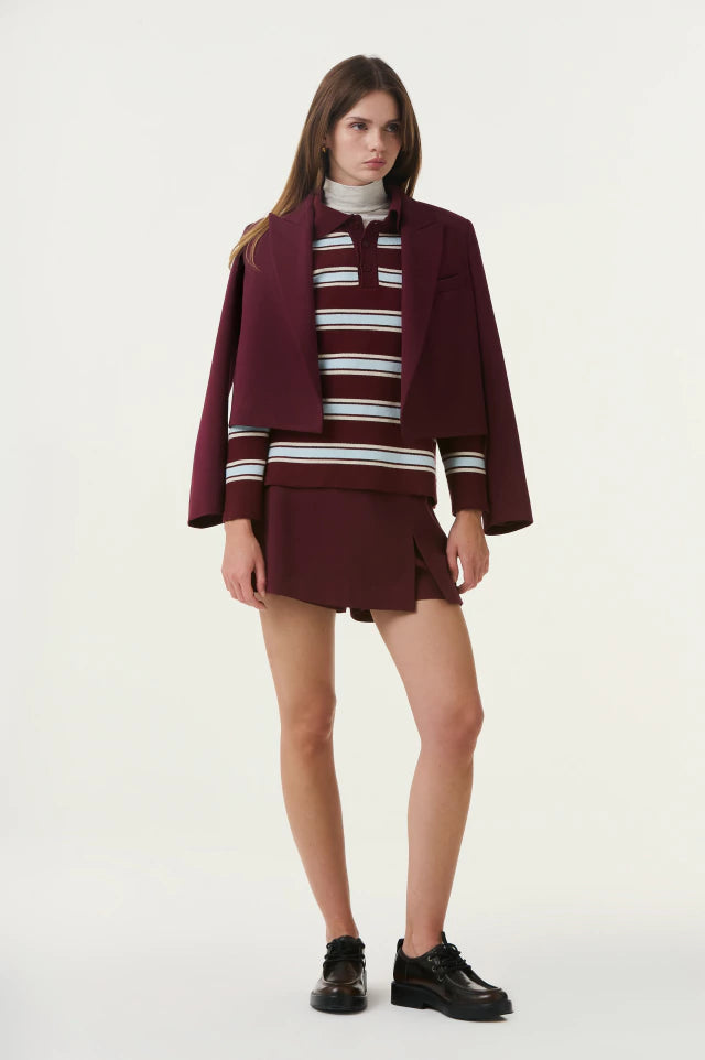 POLO SEZIONE RAYAS BORDEAUX