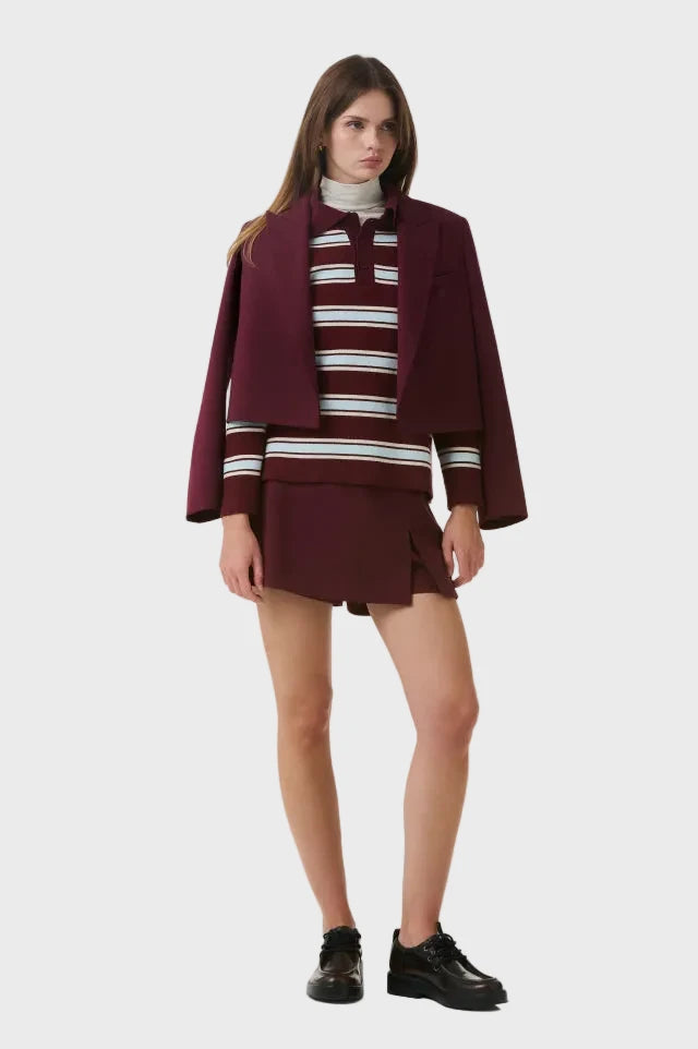 POLO SEZIONE RAYAS BORDEAUX