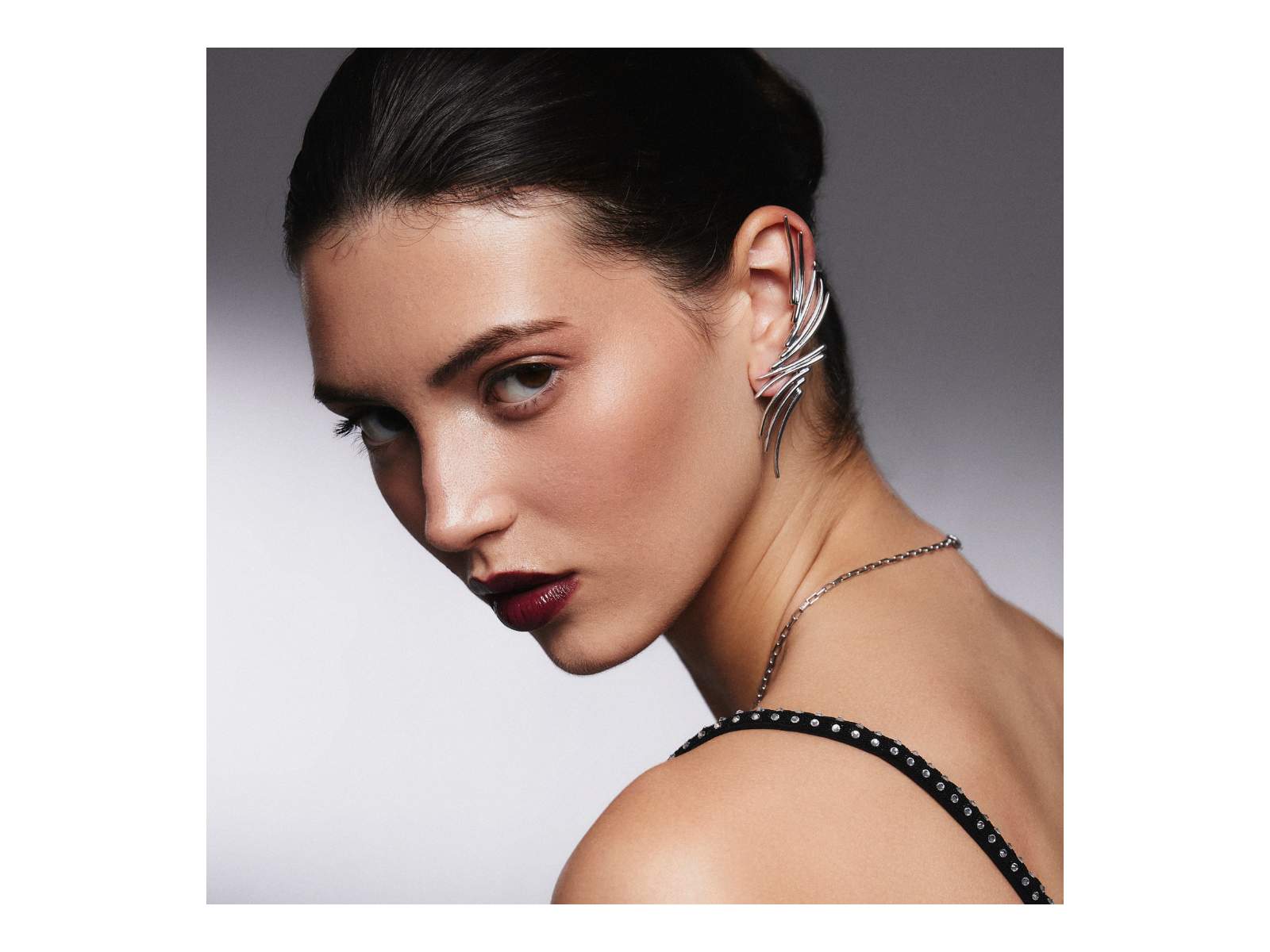 PENDIENTES TREPADOR LINE PLATA