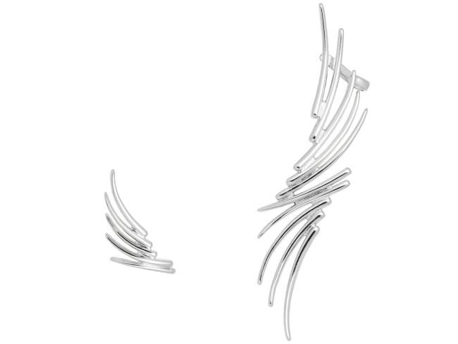 PENDIENTES TREPADOR LINE PLATA