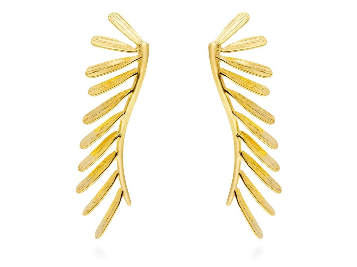 PENDIENTES SPINE DORADO