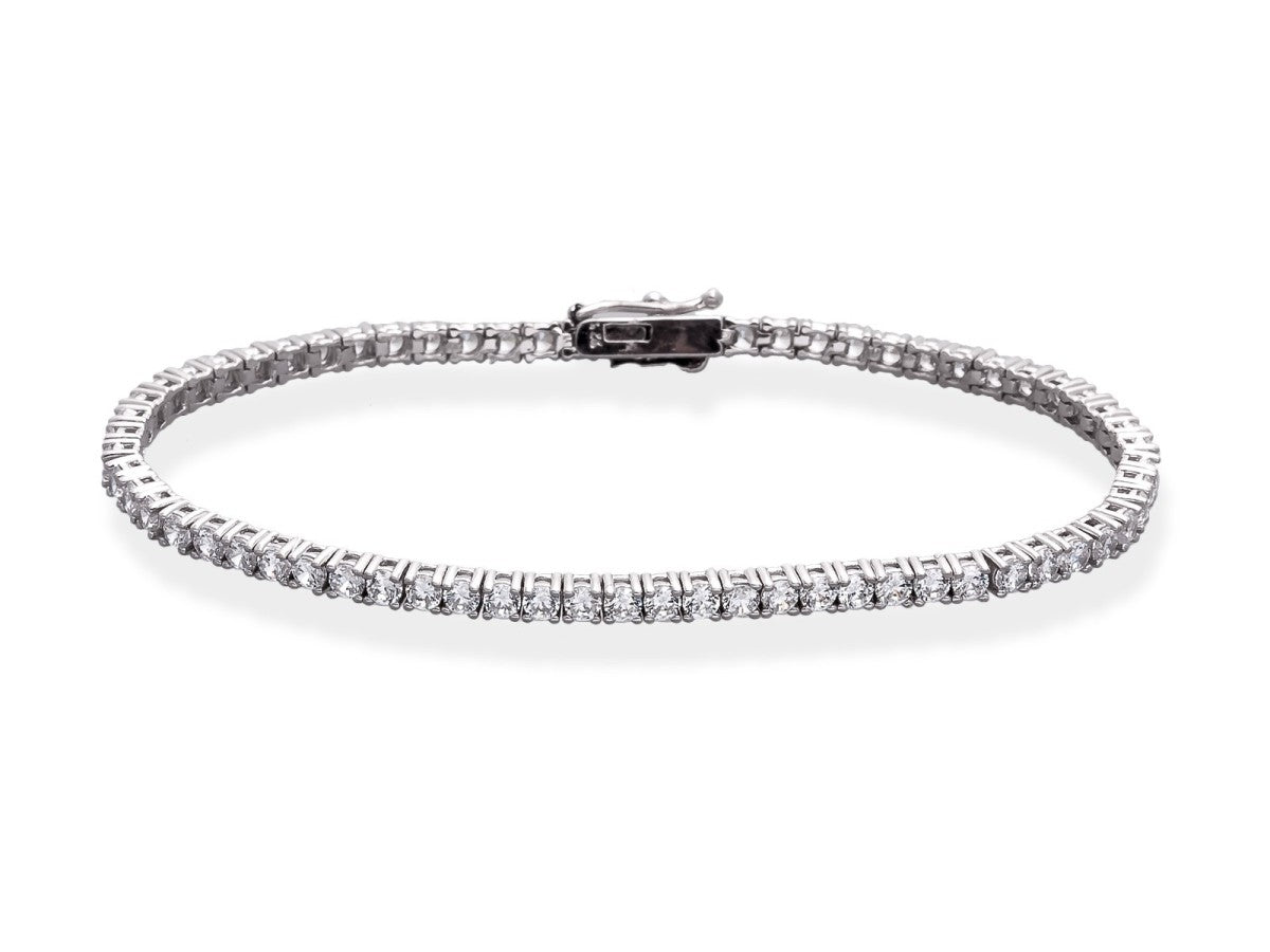 PULSERA RIVIERE RECTA PLATA
