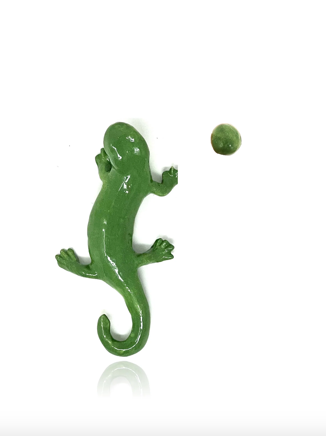 Pendiente Salamandra Verde