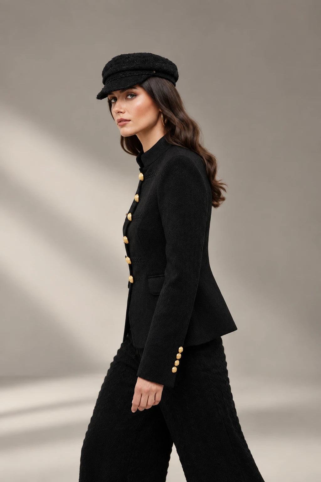 BLAZER MILITAR ESPIGAS AZABACHE RENATA