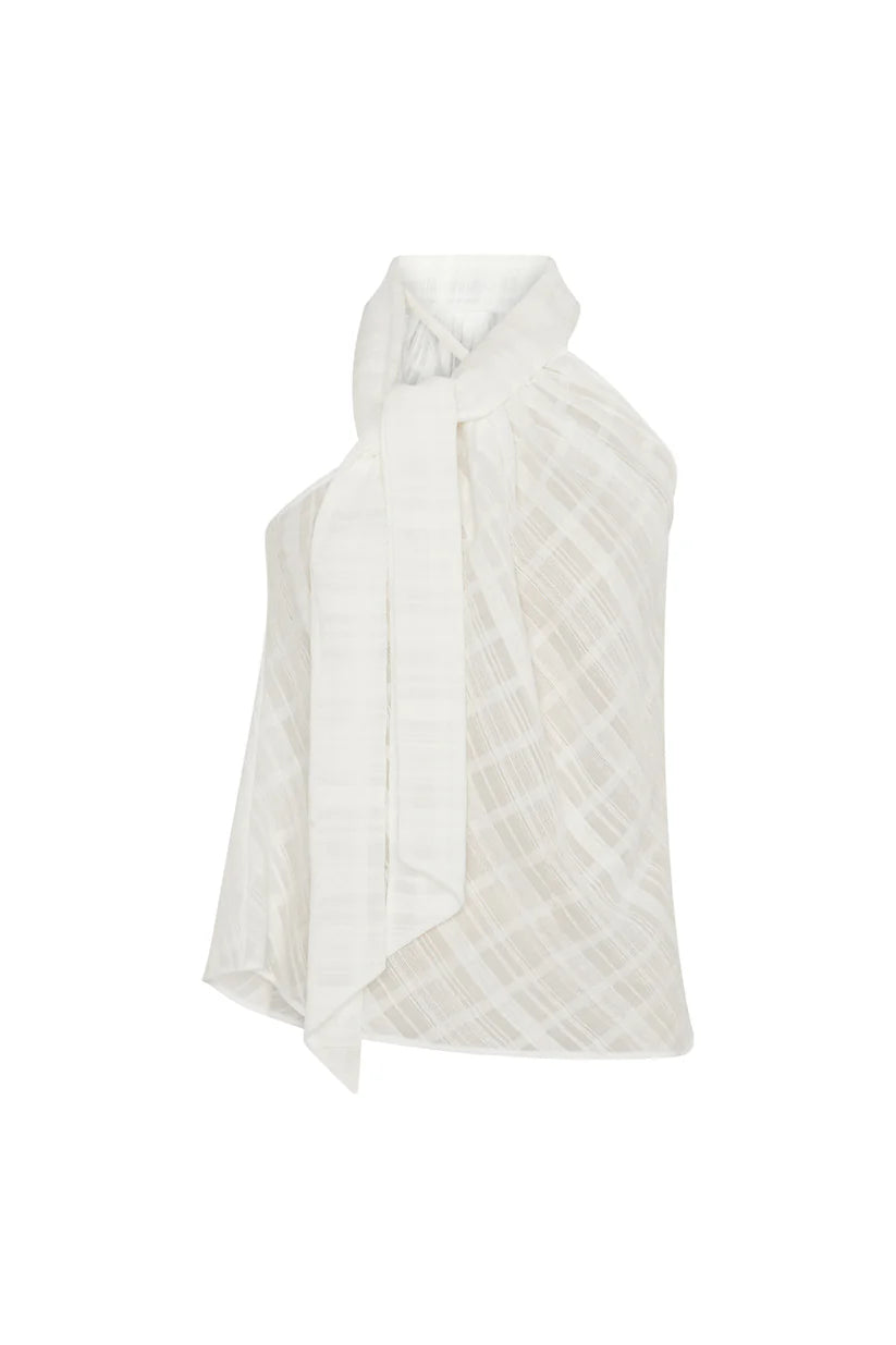 BLUSA CONTEA CUADRO BLANCO