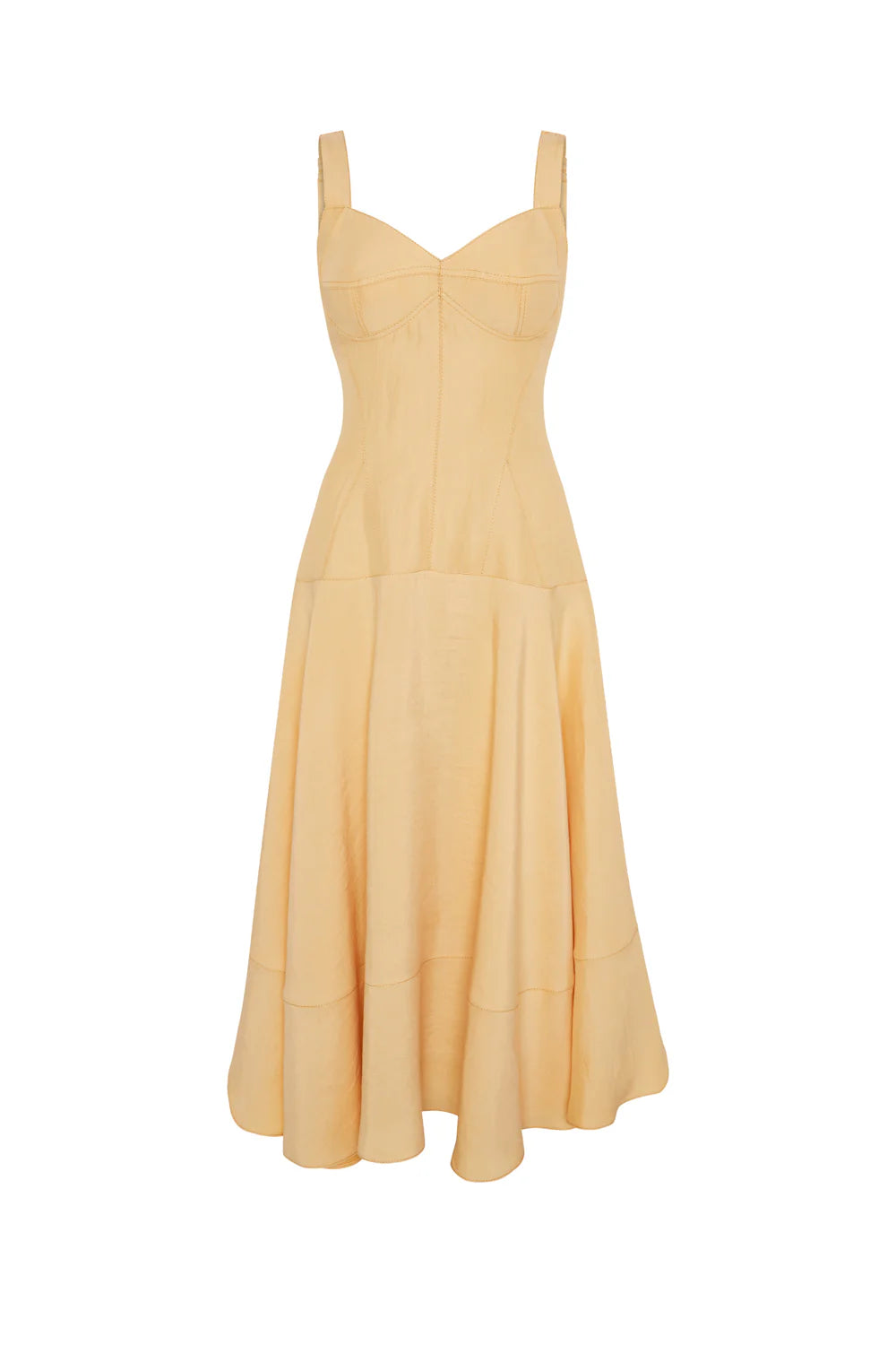 VESTIDO MIDI VALIERO MELOCOTON