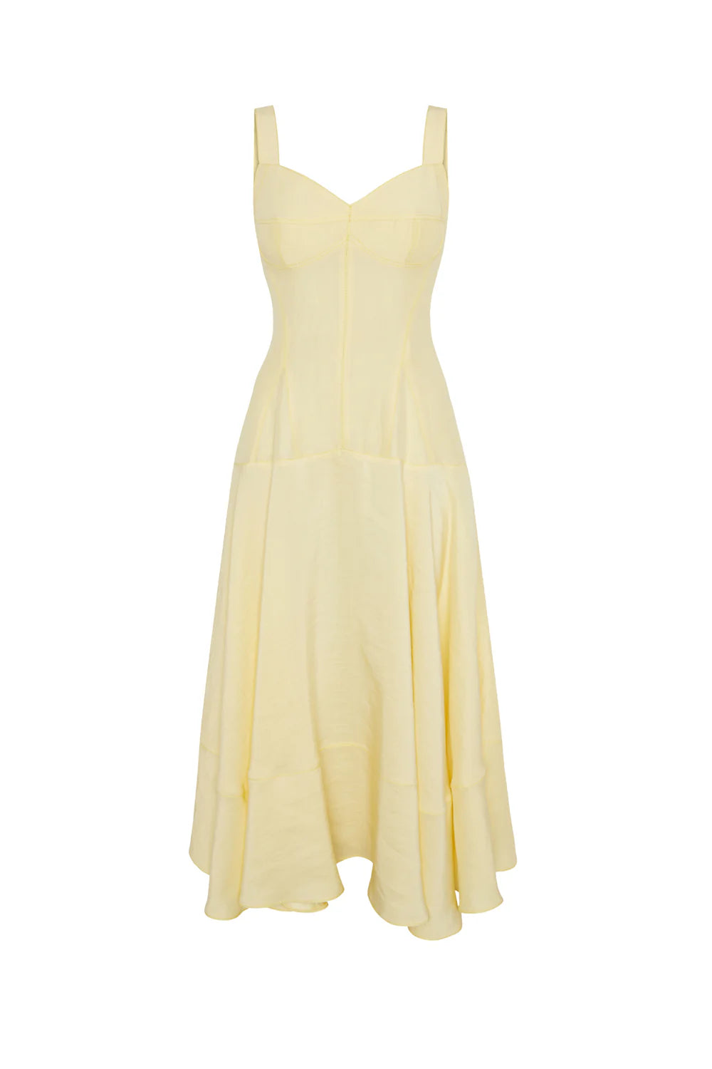 VESTIDO MIDI VALIERO VAINILLA