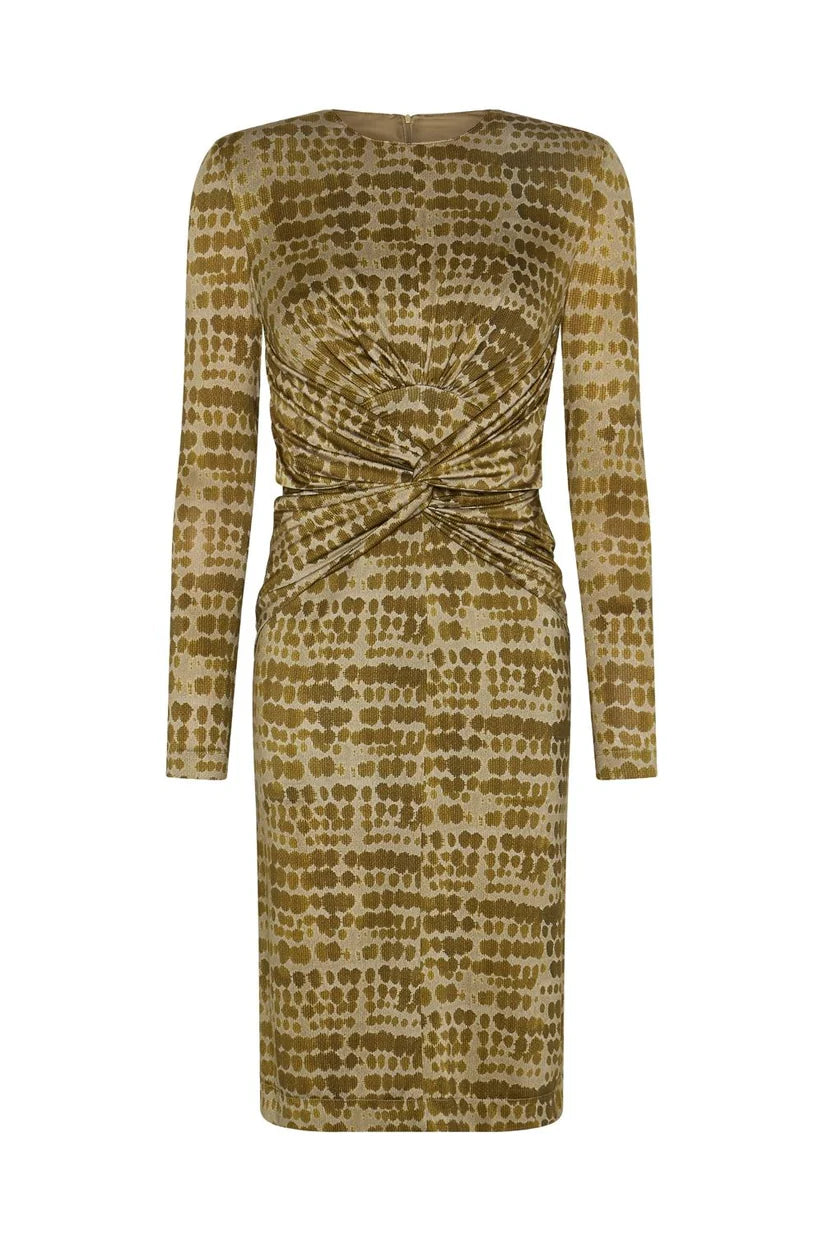 VESTIDO MIDI TUBO CUPRO MARIETTA