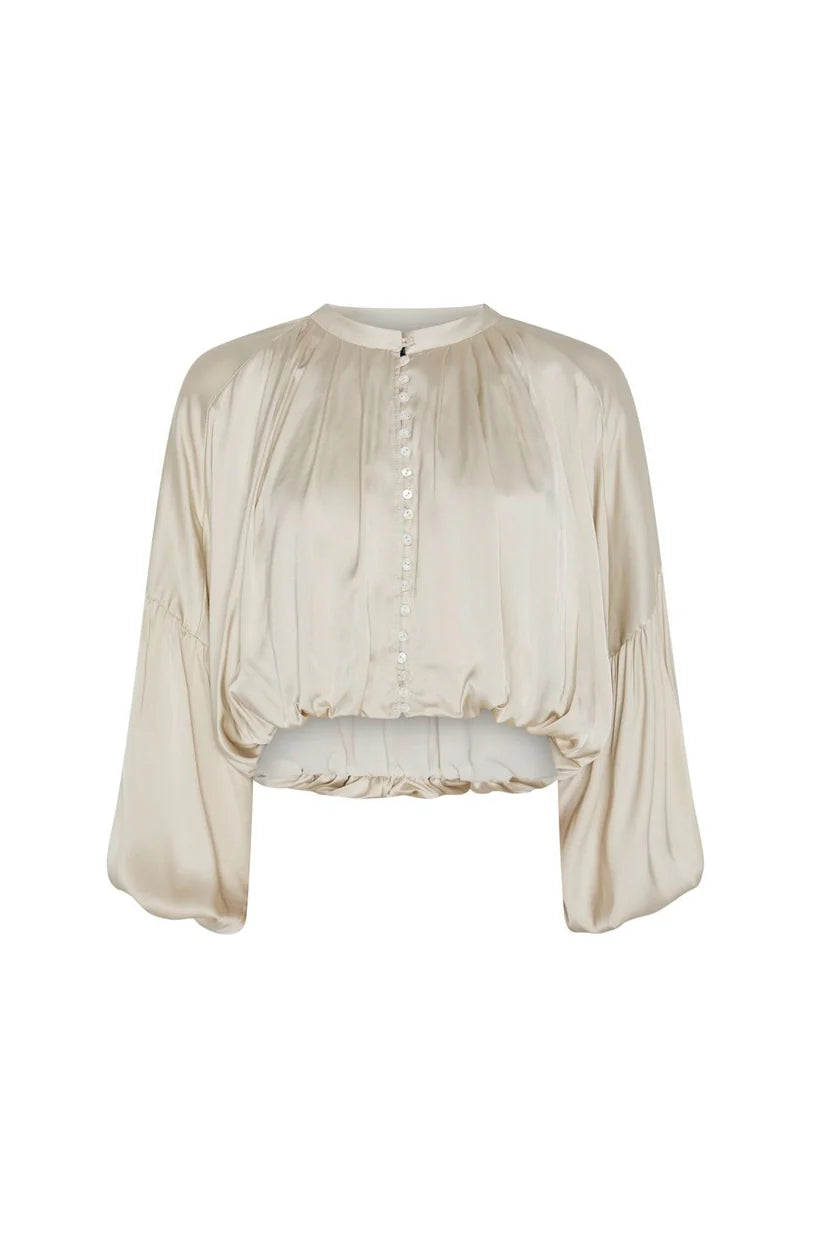 BLUSA MANGAS VOLUMEN ELSA BEIGE