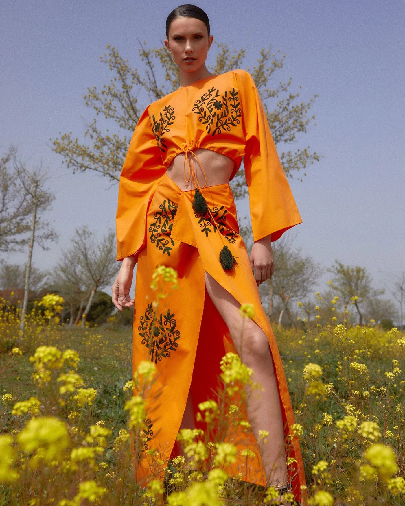 CONJUNTO CAPRI ALBARICOQUE NARANJA