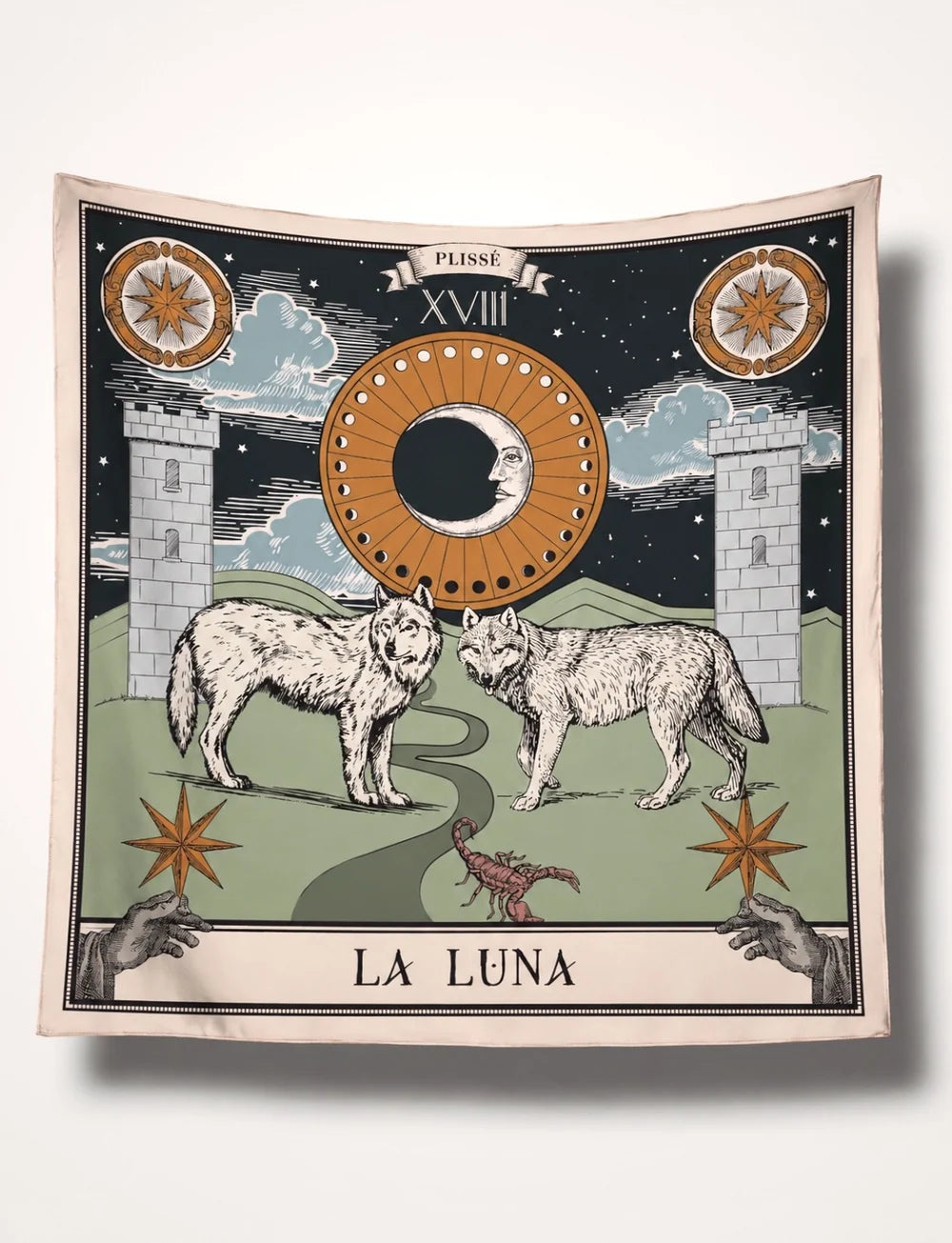 PAÑUELO TAROT THE MOON