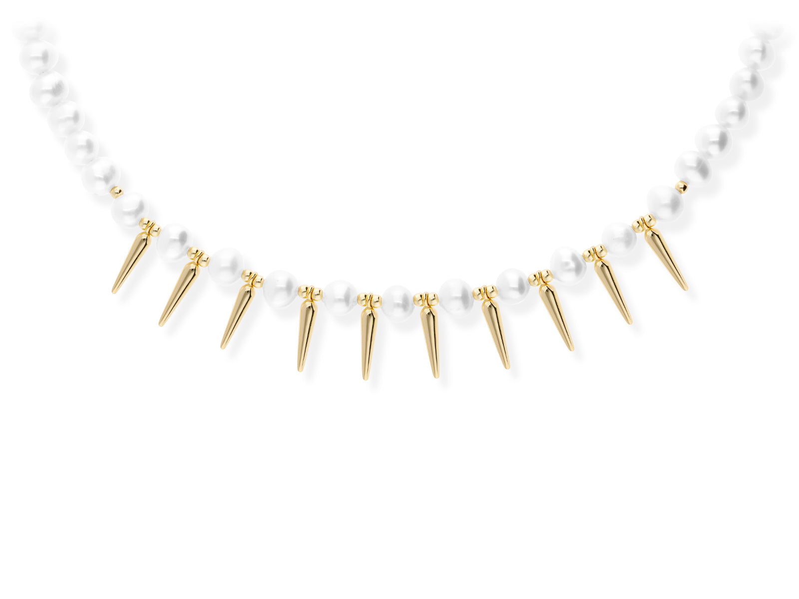 CHOCKER PERLAS Y PINCHOS DANSU